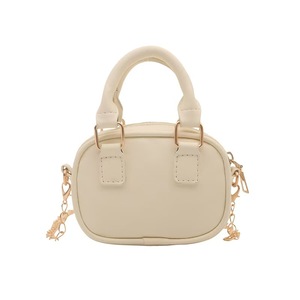 Fashionable Minimalist Women's Designer Lightweight <b>Bowling</b> Bag Mini Small Bag with Chain Shoulder Strap Crossbody - Product Image 3