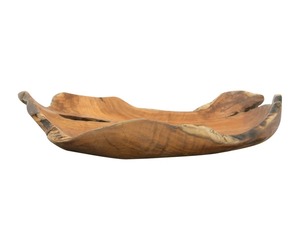 <b>Decorative</b> Handmade Wooden Bowl Carved Wabi Sabi Design Uncoated Natural Finish For Food Serving Gifting - Product Image 1