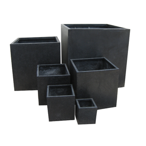 Jardinières en fibre de verre minimalistes, durables, écologiques, légères, revêtement poudré, prix de gros - Product Image 1