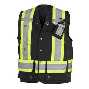 Safety Vest with Knitted Fabric Custom Logo High Quality Wholesale High Visibility <b>Reflective</b> Adjustable Unisex OEM Service - Product Image 1