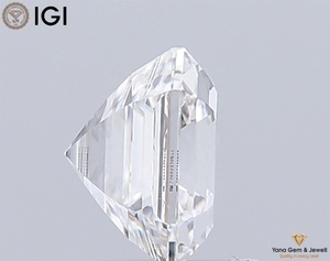 Diamante Cultivado en Laboratorio CVD de 1.00 Quilates, Claridad VS2, Color E, Corte Asscher, con Certificado IGI, para Anillo de Compromiso Solitario - Product Image 6