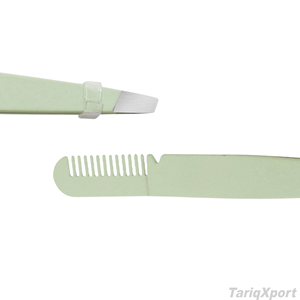 Pince à épiler professionnelle en acier inoxydable avec peigne, logo personnalisé, vente en gros OEM, haute qualité - Product Image 3