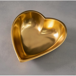 Bandeja Redonda de Metal Dorado Vintage con Diseño Floral para Joyas, Porta Anillos, Decoración para el Hogar - Product Image 2