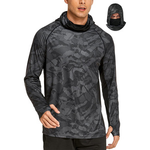 Camisetas de Pesca con Capucha de Manga Larga, Logotipo Personalizado, Fabricante de Ropa de Pesca de Alto Rendimiento, Exportación OEM de Pakistán - Product Image 1