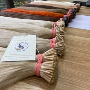 Kératine brute I Tip Extension de cheveux 100% Remy cheveux humains naturels Double étiré Vietnam I Tip cheveux humains vente en gros - Product Image 1