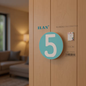 Ilan Numero Decorativo 5 11Cm Design Circolare Per Decorazione Domestica - Product Image 3