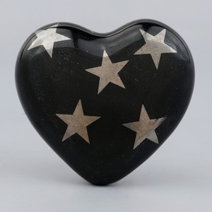 Boutons en céramique faits à la main en gros, poignées de porte et tirants de tiroir en forme de cœur et d'étoile noirs, quincaillerie en vrac pour fabricants - Product Image 4
