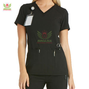 ชุดยูนิฟอร์มแพทย์โรงพยาบาลทันตกรรมคุณภาพสูงแบบใหม่ปี 2026 พร้อมโลโก้สั่งทำ OEM ไซส์ XL สำหรับแพทย์ชายหญิง ชุดพนักงานร้านเสริมสวย ผลิตจากโพลีเอสเตอร์/ผ้าฝ้าย - Product Image 5