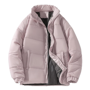 Veste matelassée personnalisée avec logo, best-seller, vente en gros, veste d'hiver de haute qualité, couleur unie, chaude et épaisse pour homme - Product Image 5