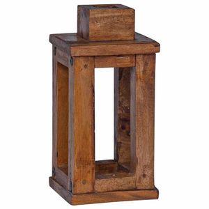 Lanterne porte-bougie en bois faite à la main avec panneaux en verre personnalisables pour la décoration de patio, jardin, balcon, mariages et fêtes - Product Image 2