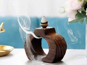 ที่วางบัคฮูร์ไม้สำหรับเดือนรอมฎอน ที่เผาเครื่องหอมอูดแบบอาหรับ ของตกแต่งบ้านสไตล์อิสลาม ของขวัญ - Product Image 3