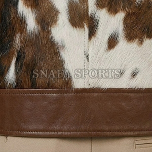 Colección de Invierno, Chaqueta de Cuero Vacuno para Hombre, Suministro al por Mayor, Precio de Fábrica, Chaqueta de Cuero Vacuno Genuino de Color Sólido - Product Image 5