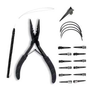 Obexa Flat Stainless Steel Multi-Function Hair <b>Extension</b> Pliers with <b>Micro</b> Bread Function Customized Color for Commercial Use - Product Image 4