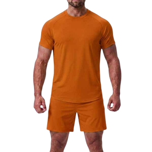 T-shirt Homme Noir à Manches Courtes Séchage Rapide Coupe Slim Col Rond Uni en Jersey pour Sport et Loisirs Personnalisable – Vente en Gros - Product Image 5