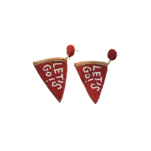 Boucles d'oreilles pendantes de luxe pour femme, brodées à la main avec perles de rocaille et perles, pour le jour du match, style mode éclatant - Product Image 3