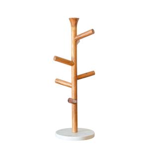 Soporte de Madera de Lujo para Tazas con 6 Ganchos, Organizador de Tazas de Café y Té para Mesa, Ahorra Espacio, Exhibidor de Cocina - Product Image 5