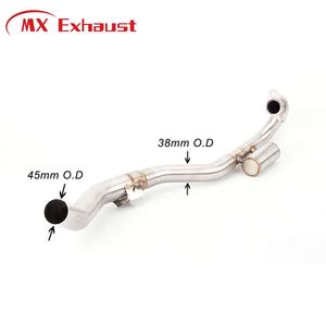 Tuyau de silencieux modifié d'échappement avant de moto de haute qualité pour Honda Crf150 Crf230 Crf250 2003-2016 - Product Image 3