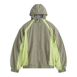 Custom <b>Men's</b> 90s Retro Nylon Plus Size Hooded Windbreaker <b>Jacket</b> Nylon Design <b>Summer</b> Windbreraker <b>Jacket</b> - Product Image 6