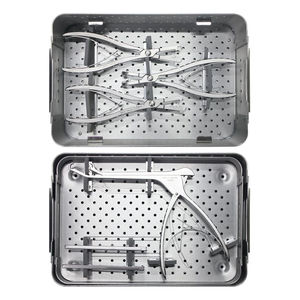 9-Piece Manual Stainless Steel Orthopedic Rib Plate Instrument Set Hospital Grade Trauma Fixation <b>Kit</b> Blush Surgical INSTRUMENTS - Product Image 2