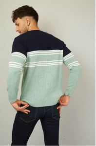 <b>Men</b> Elegant Textured Knit Fashion Vintage Inspired Winter Sweater <b>Men</b> Warm Everyday Knitwear <b>Pullover</b> On Sale Price - Product Image 4