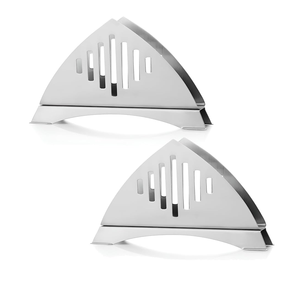 Portarrollos de acero inoxidable para mesa, para sala de estar y decoración de mesas infantiles, soporte de acero para pañuelos - Product Image 3