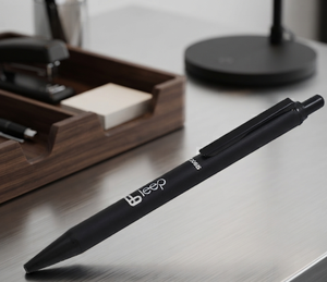 Premium Luxury Handmade Black <b>Roller</b> Pen Satin Silver Cap Golden Crafted Clip Christmas Business Gift Set Featuring - Product Image 3