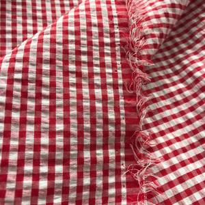 Tissu Seersucker 100% Coton Teint en Fil à Carreaux et Rayures pour Chemises et Robes d'Enfants, Tissé et Écologique, Vente en Gros - Product Image 3