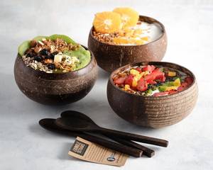 Premium Handmade <b>Coconut</b> Bowls Eco Friendly Natural Kitchenware Durable Reusable Sustainable Dining Serving Products - Product Image 4