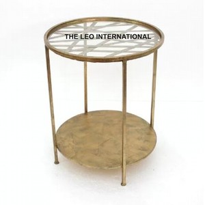 Mesa Auxiliar de Aluminio Dorado para Dormitorio, Sala de Estar, Decoración del Hogar, Muebles para el Hogar, Venta al Por Mayor - Product Image 3