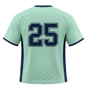 Unisex Mint <b>Green</b> Lacrosse Jersey Polyester Athletic Fit Sports Uniform Team Match Wear Performance Clothing - Product Image 2