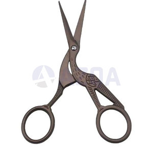 Ciseaux à broder miniatures en forme d'oiseau, revêtement titane arc-en-ciel, pour la coupe de fil, le point de croix et la couture - Product Image 3