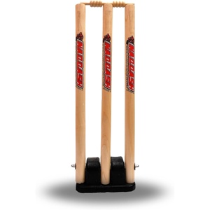 Juego de Wickets de Cricket Jumbo con Base Metálica para Colocación en Múltiples Superficies, por Naqqash Sports - Product Image 1