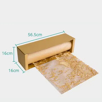 Distributeur de rouleaux kraft en nid d'abeille avec remplissage de vide écologique Papier d'emballage en nid d'abeille pour cartons de carton