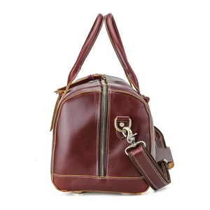 Wholesale Lightweight PU Leather Travel Duffle Bag Weekend Bag with Shoulder <b>Strap</b> for Other Sports Use - Product Image 2