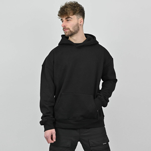 Sudadera con Capucha para Hombre, sin Cordón, de Felpa Francesa, con Bolsillo, Personalizable con Logotipo Impreso Digitalmente, Venta al Por Mayor - Product Image 2