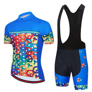 Tenue d'entraînement athlétique moderne, uniforme de cyclisme respirant avec panneaux coupe-vent, 100 % polyester pour un confort optimal lors des sorties en extérieur - Product Image 1
