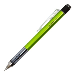 Crayon mécanique Tombow MONO Graph DPA-132E 0,5 mm vert lime avec mécanisme à secouer et gomme, papeterie japonaise - Product Image 4