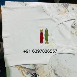 เสื้อครอปท็อปปักลายลูกปัดสีดำ แขนกุด ผ้าคอตตอนริบบ์ สำหรับผู้หญิง ใส่สบายๆ ในฤดูร้อน เสื้อยืดลำลอง เสื้อคลุม ขายส่งจำนวนมาก - Product Image 4