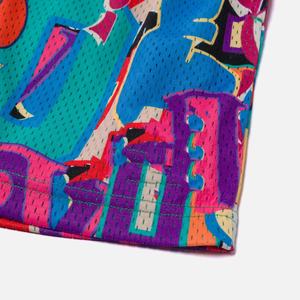 Vente en gros de shorts de gymnastique de basket-ball pour hommes entrejambe de 5 pouces respirant 100% polyester design de rue haute avec poches en maille lourde - Product Image 3