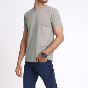T-shirts confortables pour hommes en coton, décontractés, respirants, à manches courtes, vêtements d'été, à porter au quotidien, col rond, style streetwear, gym - Product Image 1
