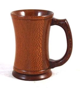 Handmade Wooden Coffee Mug Natural Solid Wood Cup Rustic Style Eco Friendly Drinking Mug for Home Use - Product Image 2