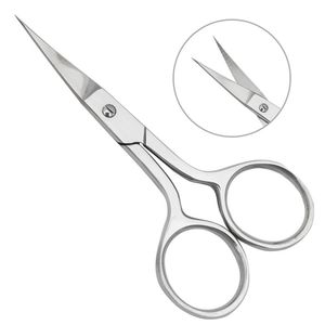 Tijeras ergonómicas de precisión con resorte, curvadas, afiladas, ultrafinas, de acero inoxidable, para cutículas, para diestros, para recortar la piel muerta de las uñas, para manicura - Product Image 5