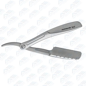 Rasoir droit en acier inoxydable pour le rasage et l'entretien personnel – Offre spéciale – Outils de beauté personnalisables avec logo – Rasoir de barbier - Product Image 3