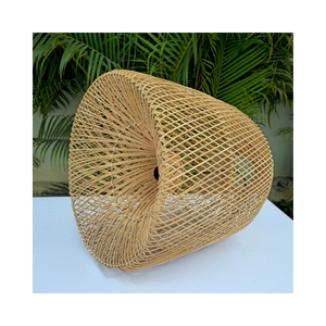Pantallas de lámparas de ratán ecológicas para restaurantes, hoteles, complejos turísticos, parques de atracciones y salas de estar - Product Image 2