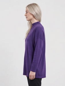 Oversized Turtleneck T Shirt Regular Sleeve Knitted <b>Women's</b> Tee <b>Top</b> Adult Style Streetwear Loosed T-Shirts - Product Image 4