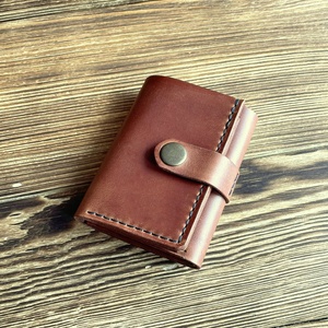 Trifold <b>Wallet</b> <b>Men</b> Leather <b>Wallet</b> Personalized Cute Slim <b>Small</b> Anniversary Personalized <b>Men</b> Gift for Him TDW-0056 - Product Image 2
