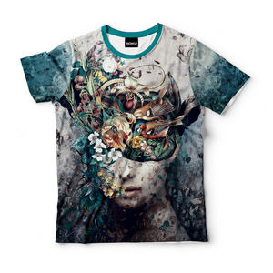 T-shirts pour hommes de sublimation vintage de haute qualité 200 grammes de poids en tissu O-Neck Style décontracté avec conception de motif d'impression unique - Product Image 1