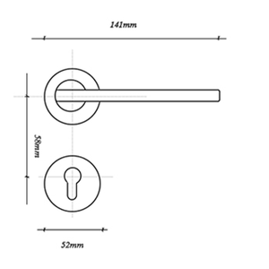 <strong>French</strong> Minimalist Bedroom Door <strong>Lock</strong> White Aluminum Alloy Door Handle Silent <strong>Lock</strong> - Product Image 5
