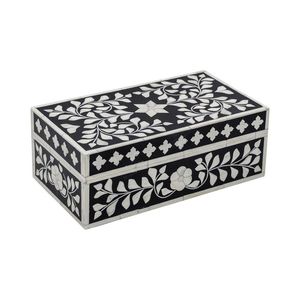 Caja de Almacenamiento de MDF con Incrustaciones de Resina, Diseño Moderno, Caja Decorativa para Joyería, Precio al por Mayor Bajo - Product Image 2