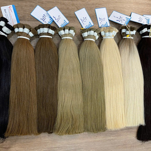 <b>Top</b> Product Vietnamese Colored Bulk Human Hair Extensions <b>Silky</b> Straight No Weft Double Drawn Thick Ends Factory Wholesale - Product Image 3